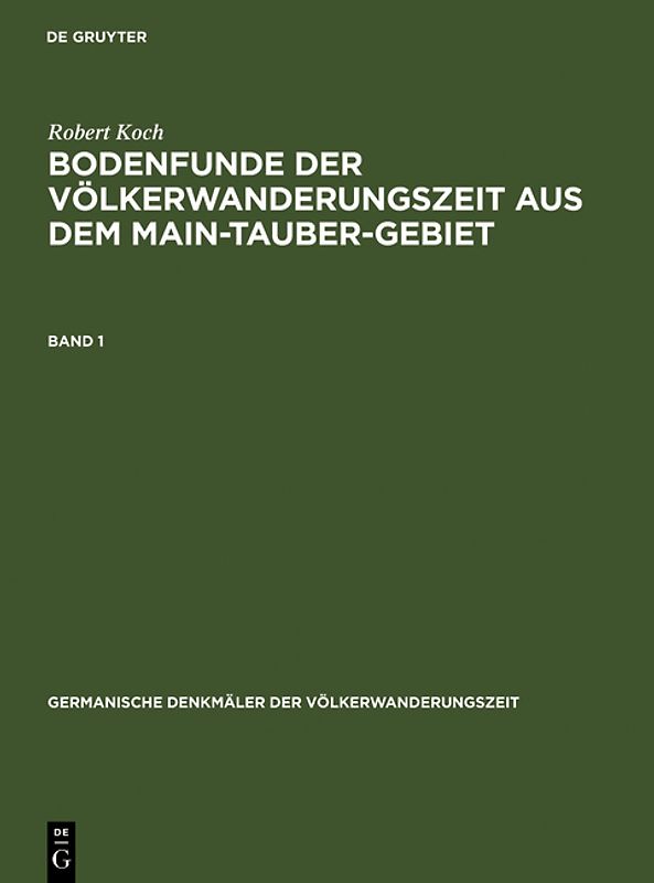 Bodenfunde der Völkerwanderungszeit aus dem Main-Tauber-Gebiet