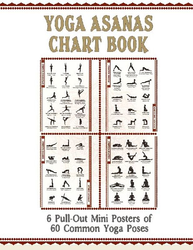 Yoga Asanas Chart Book
