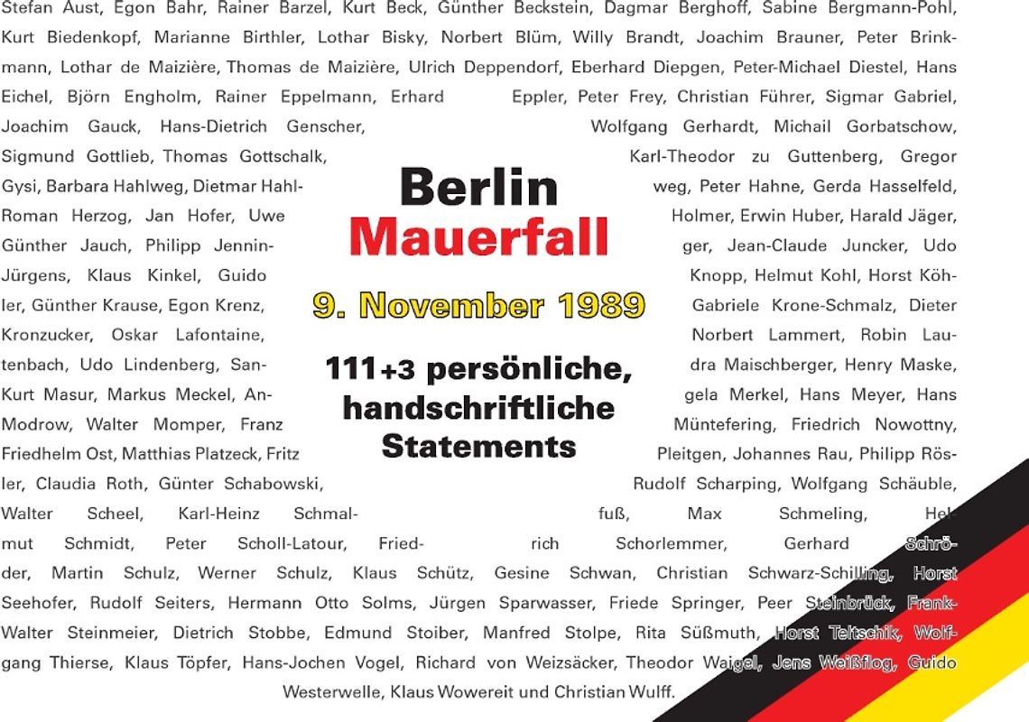 Berlin - Mauerfall - 9. November 1989