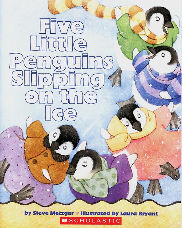 Five Little Penguins Slipping on the Ice