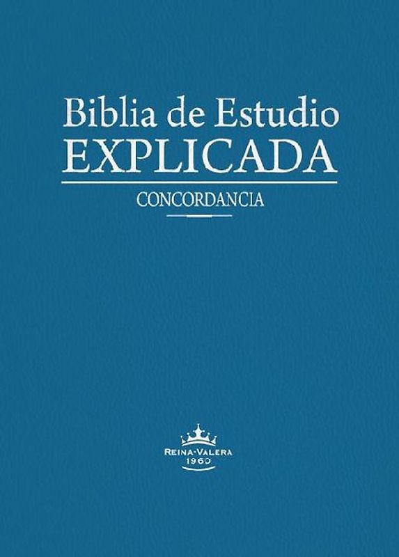 Biblia de Estudio Explicada (Piel Especial Azul)