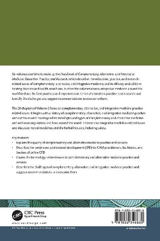 Handbook of Complementary, Alternative, and Integrative Medicine