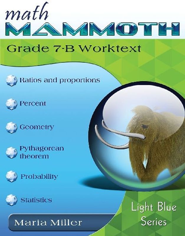 Math Mammoth Grade 7-B Worktext
