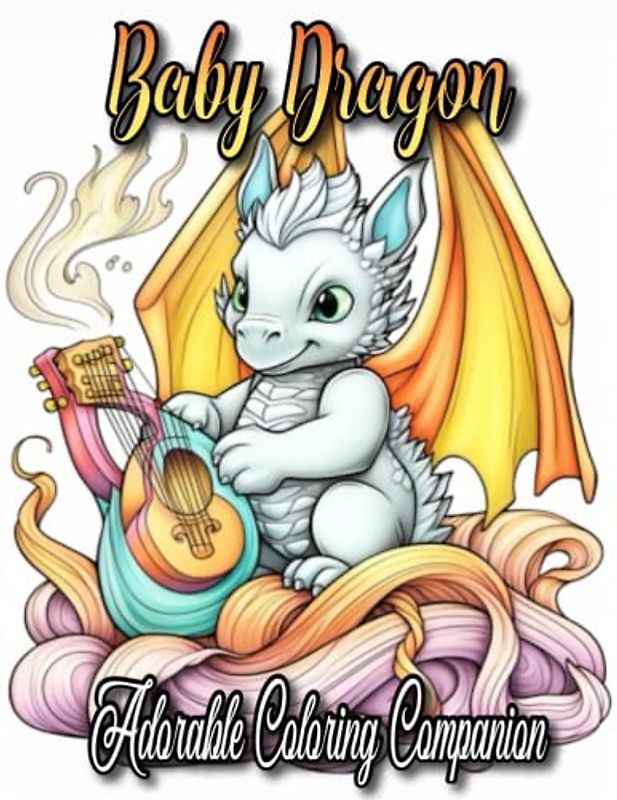 Baby Flower Dragon: Adorable Coloring Companion