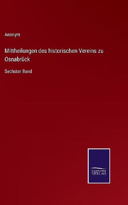 Mittheilungen des historischen Vereins zu Osnabrück