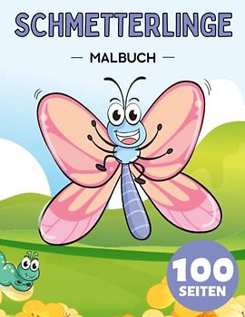 Schmetterlinge Malbuch ab 1 Jahr: Nettes Geschenk für Anti-Stress und Entspannung
