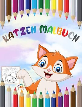 KATZEN MALBUCH, 41 Ausmalmotive: 41 Katzen Ausmalbilder, Bilder zum Ausmalen für Kinder, Ausmalbuch