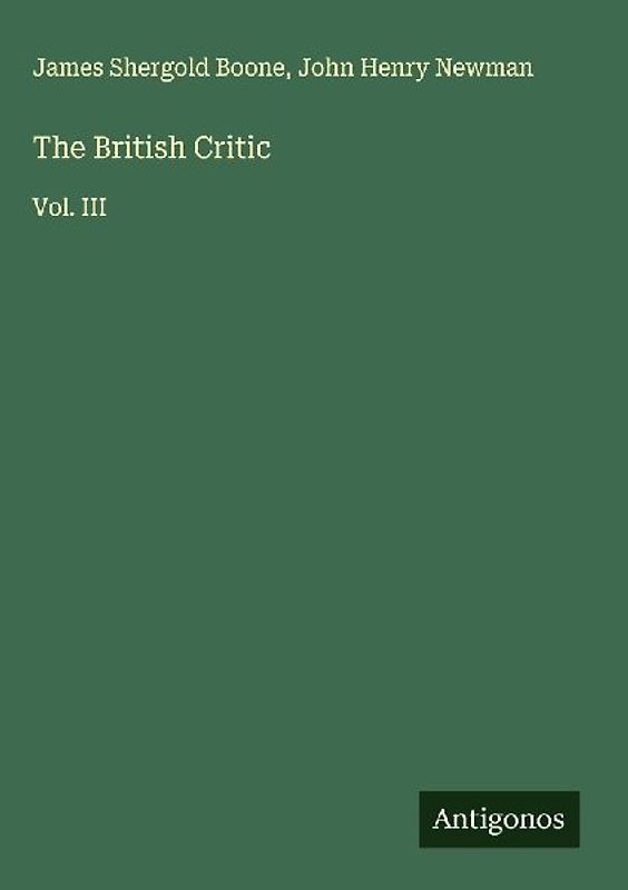 The British Critic