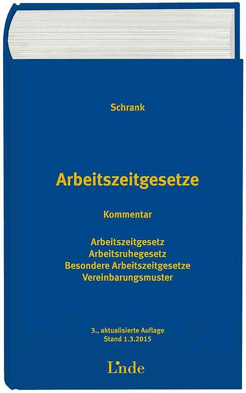 Arbeitszeitgesetze Kommentar