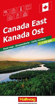 Hallwag Strassenkarte Kanada Ost 1:2,5 Mio.