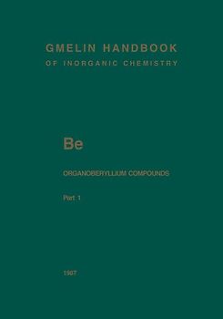 Be Organoberyllium Compounds