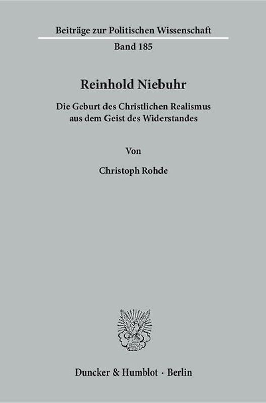 Reinhold Niebuhr.
