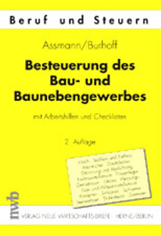 Besteuerung des Bau- und Baunebengewerbes