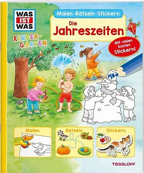 WAS IST WAS Kindergarten Malen Rätseln Stickern Die Jahreszeiten
