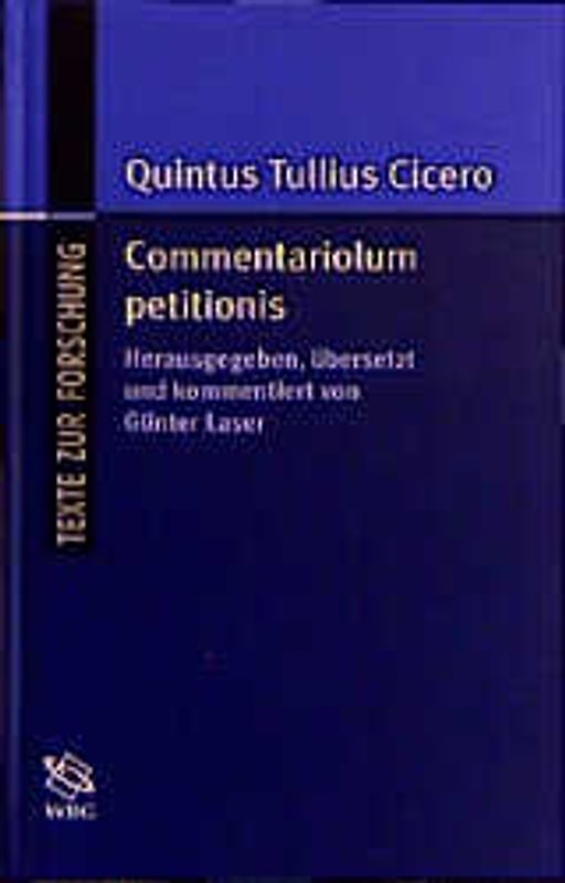 Quintus Tullius Cicero. Commentariolum Petitionis