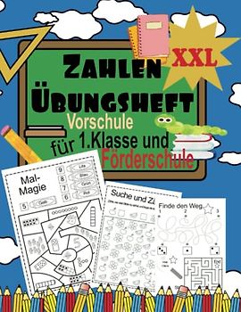 Zahlen Übungsheft für die Vorschule,1.Klasse und Förderschule: Lernen mit Kreativität und fördern der Motorik einfach gemacht, Zahlenrätsel , ... Förderschüler und Kindergarten Abgänger
