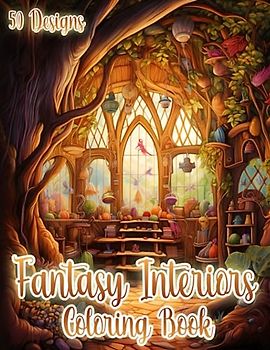 Fairy Tale Abodes: An Intricate Fantasy Home Interior Coloring Experience for Teens & Adults