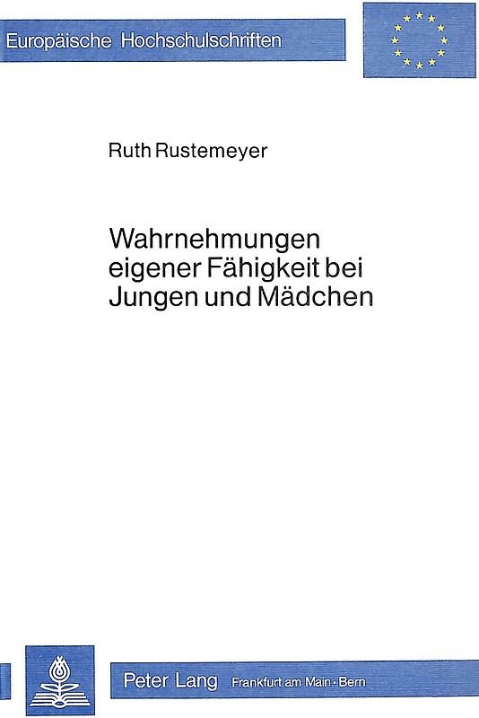 Wahrnehmungen eigener Fähigkeit bei Jungen und Mädchen