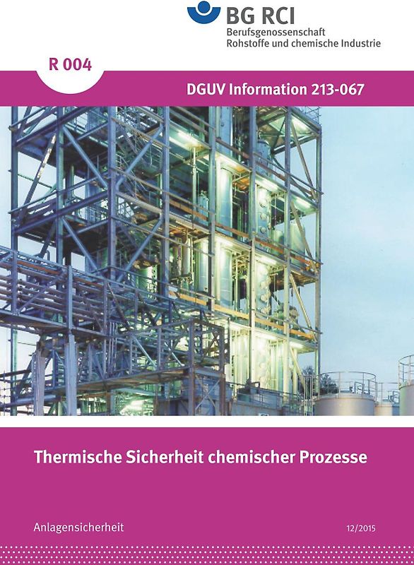 R 004 - Thermische Sicherheit chemischer Prozesse