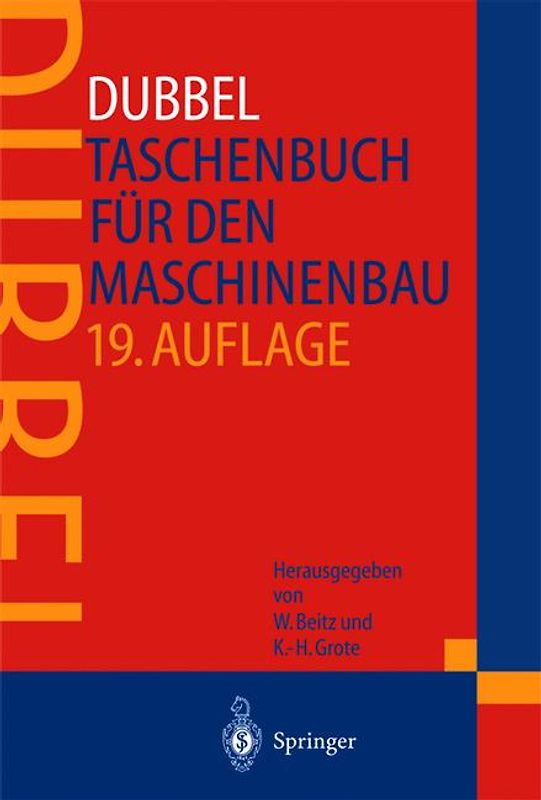 DUBBEL - Taschenbuch für den Maschinenbau