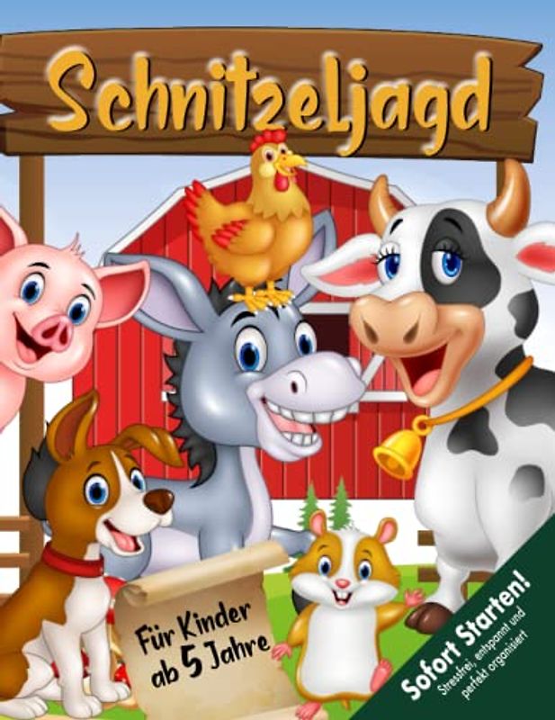 Schatzsuche Kindergeburtstag ab 5 Jahre für vielbeschäftigte Eltern: Bauernhof-Schnitzeljagd - Sofort Starten - Einladungen versenden, Schatzkarte ... Diplom erhalten u.v.m. (Bravo Schatzsuche)