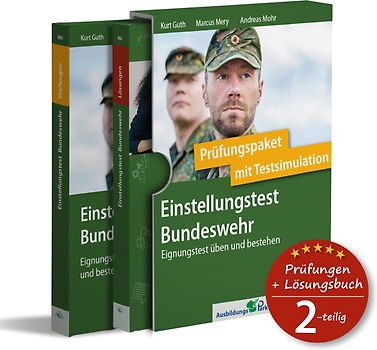 Einstellungstest Bundeswehr: Prüfungspaket mit Testsimulation