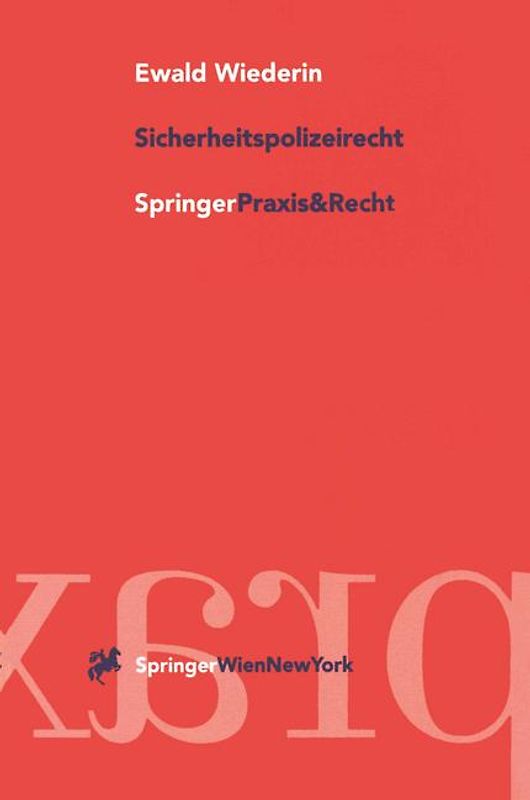 Einführung in das Sicherheitspolizeirecht