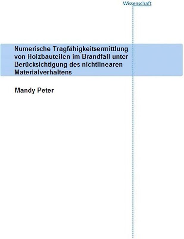 Numerische Tragfähigkeitsermittlung von Holzbauteilen im Brandfall unter Berücksichtigung des nichtlinearen Materialverhaltens