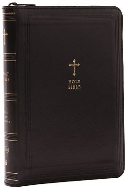 KJV Holy Bible: Compact with 43,000 Cross References, Black Leathersoft Zipper Closure, Red Letter, Comfort Print: King James Version