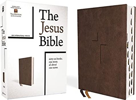 The Jesus Bible, NIV Edition, Leathersoft, Brown, Thumb Indexed, Comfort Print: The Jesus Bible, New International Version, Brown, Leathersoft, Comfort Print