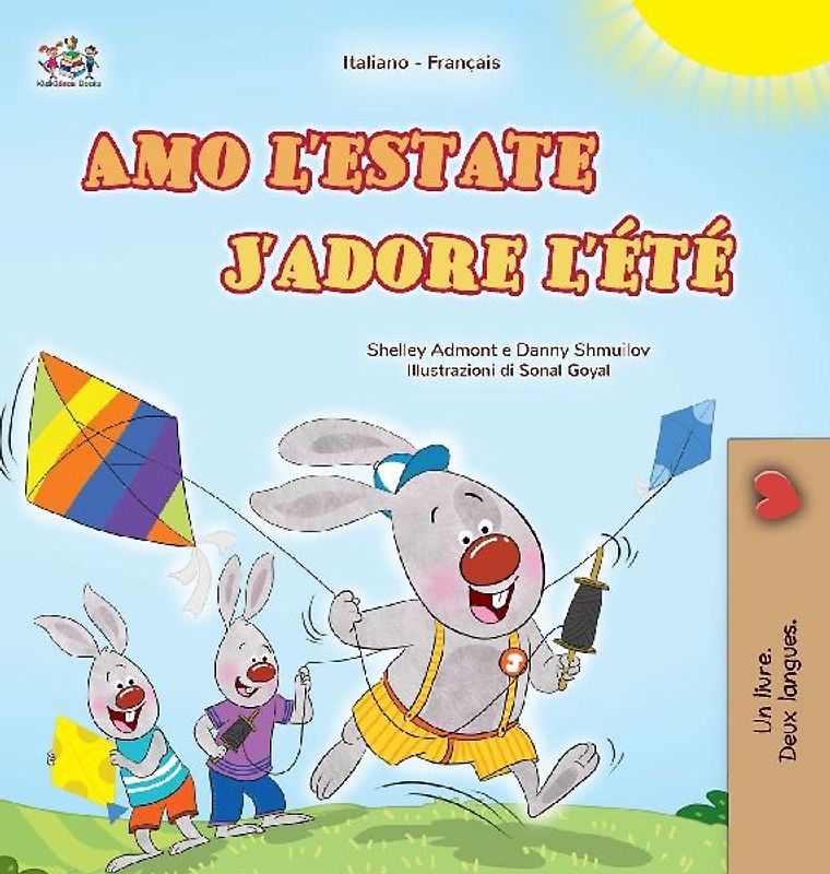 J'adore l'été (Livre pour enfants bilingue italien-français)
