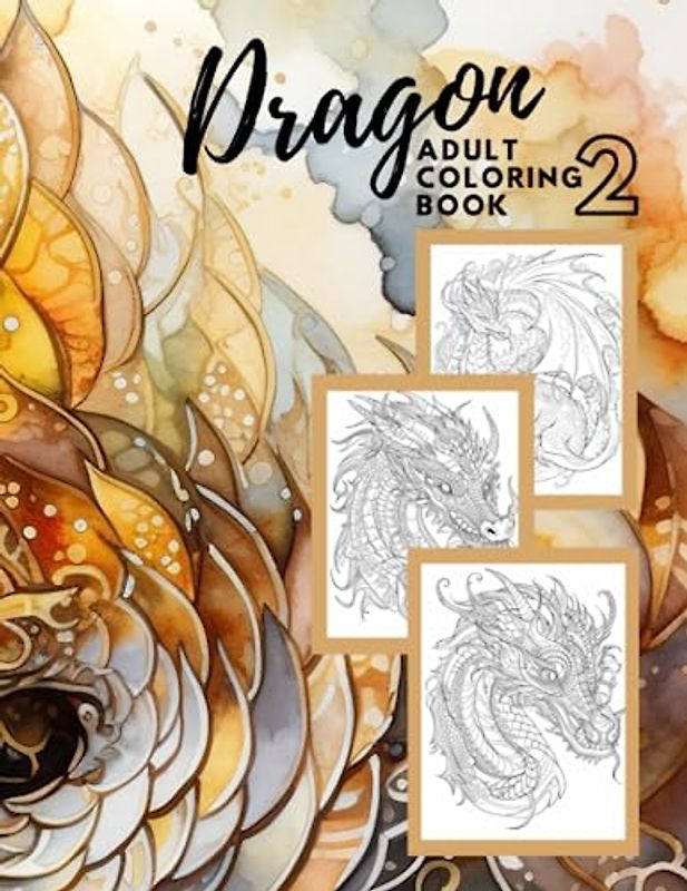 Dragon Adult Colouring Book 2