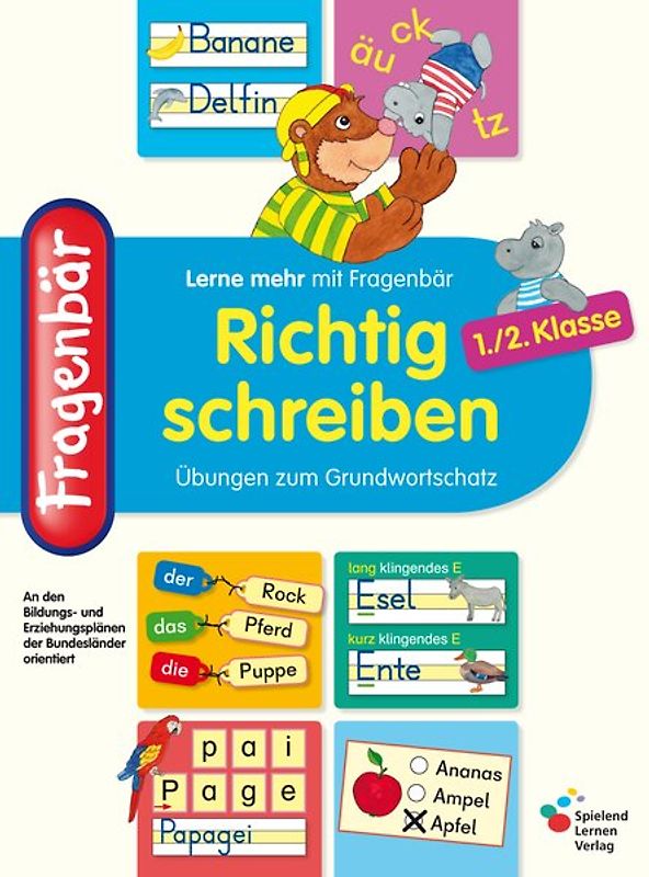 Fragenbär - Richtig schreiben 1./2. Klasse