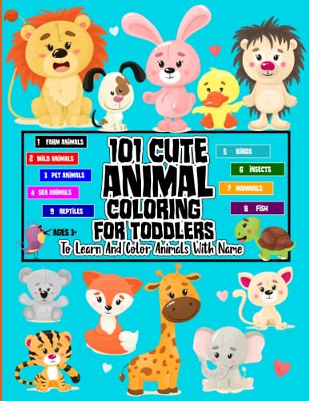 101 Animal Coloring For Toddlers