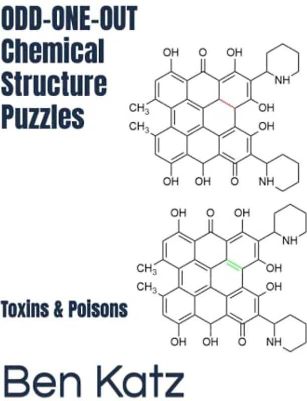 ODD-ONE-OUT Chemical Structure Puzzles: Toxins and Poisons Edition
