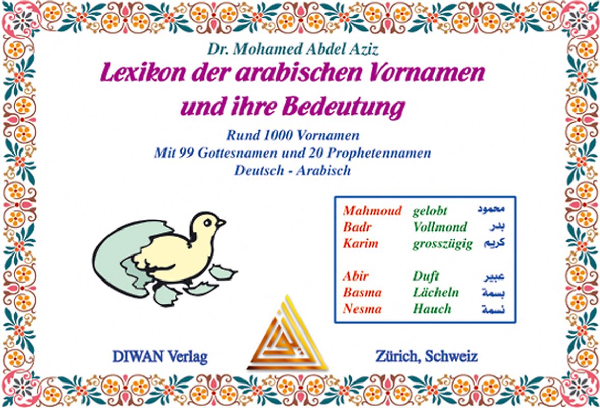 Lexikon der arabischen Vornamen und ihre Bedeutung