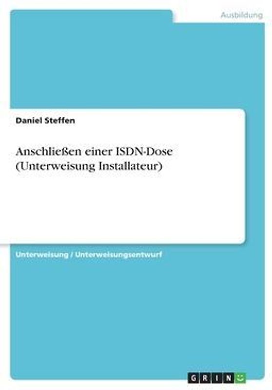 Anschließen einer ISDN-Dose (Unterweisung Installateur)