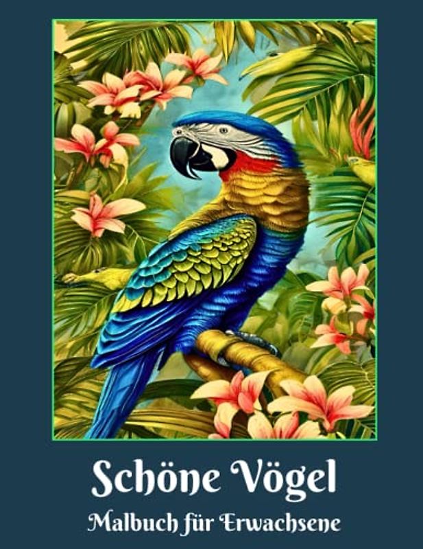 Schöne Vögel Malbuch für Erwachsene: Färben Sie wunderbare Vögel zur Entspannung, Beruhigung und zum Stressabbau