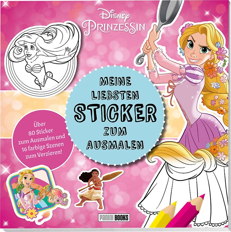 Disney Prinzessin: Meine liebsten Sticker zum Ausmalen