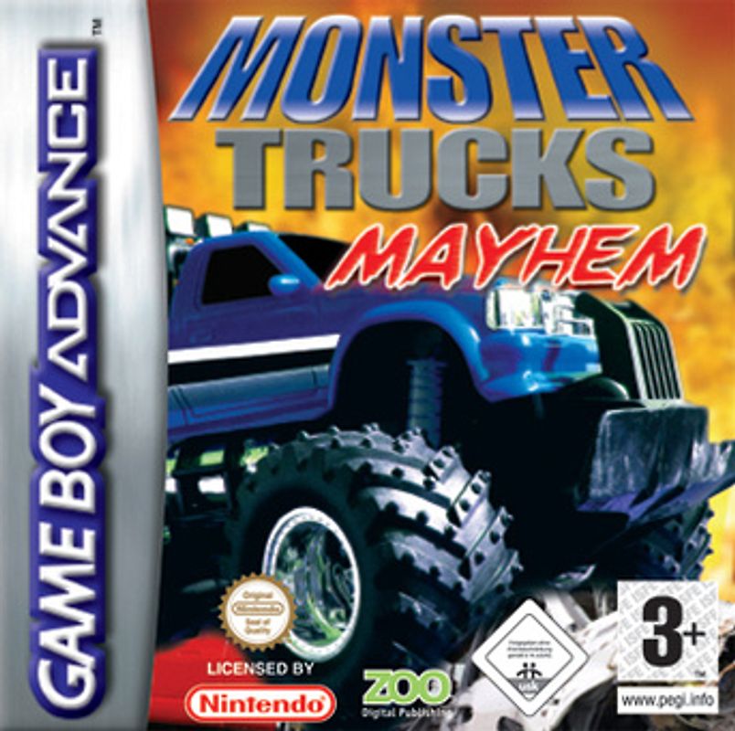 Monster Trucks Mayhem Nintendo Game Boy Advance
