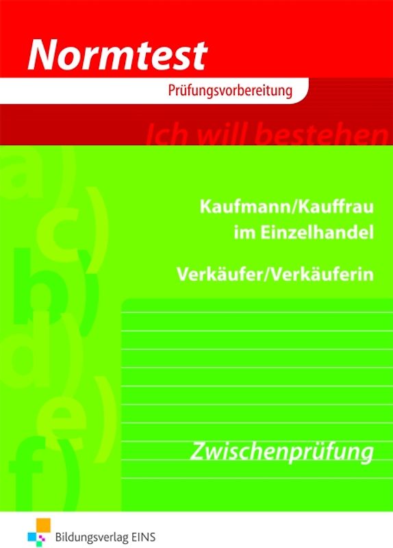 Normtest Kaufmann/Kauffrau im Einzelhandel