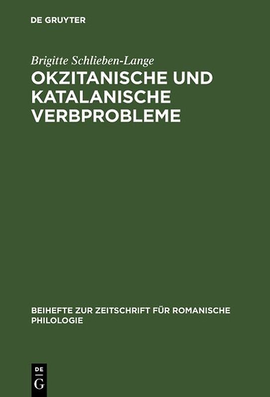 Okzitanische und katalanische Verbprobleme