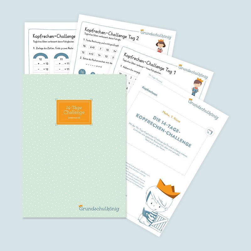 14-Tage-Kopfrechen-Challenge Zahlenraum 20