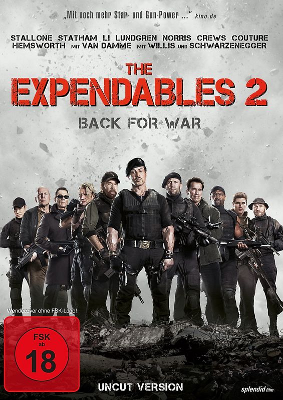 The Expendables 2 - Back for War [Uncut Edition] DVD