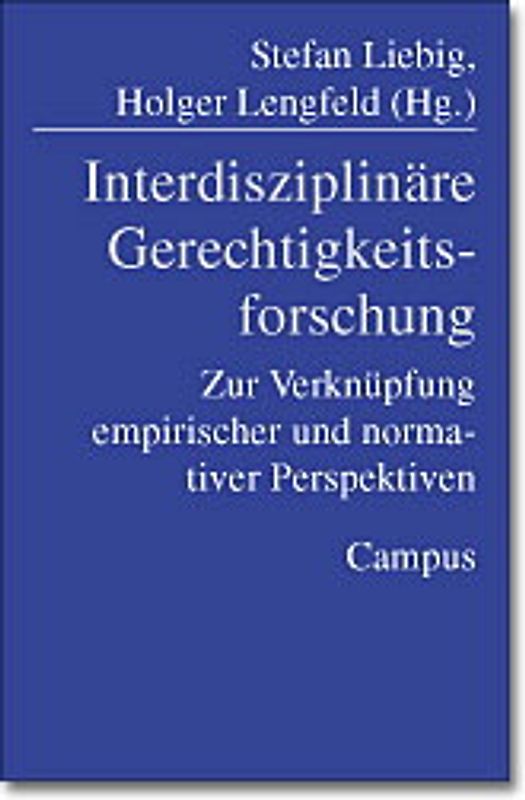 Interdisziplinäre Gerechtigkeitsforschung