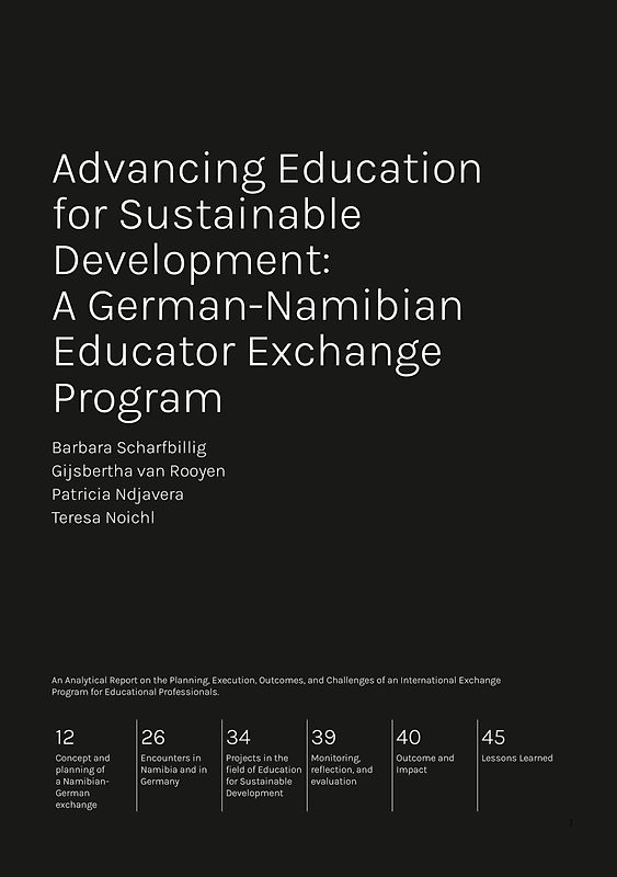 Advancing Education for Sustainable Development