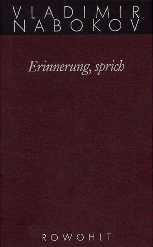 Erinnerung, sprich