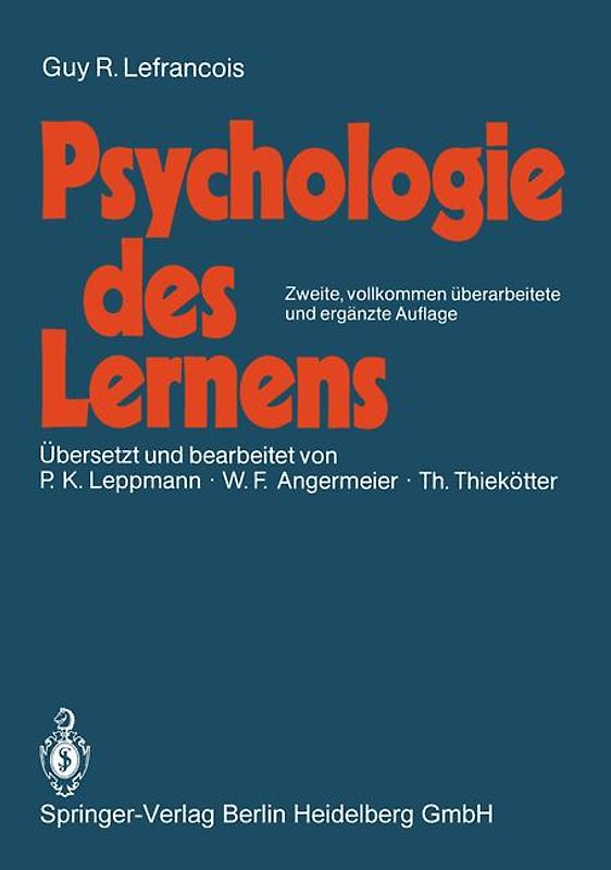 Psychologie des Lernens
