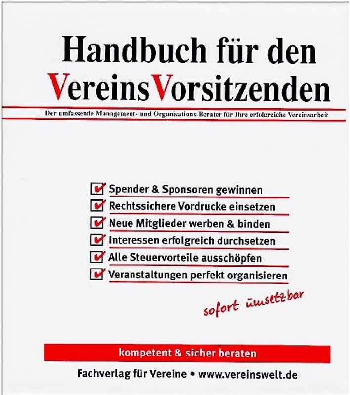 Handbuch für den VereinsVorsitzenden