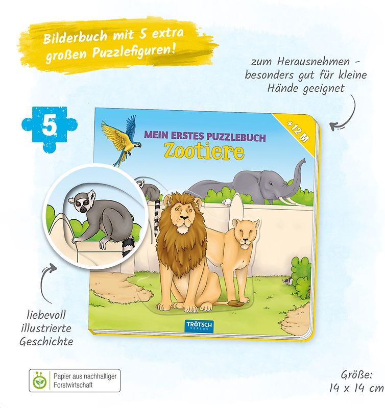 Mein grosses Puzzlebuch: Der König der Löwen [Pappbilderbuch]